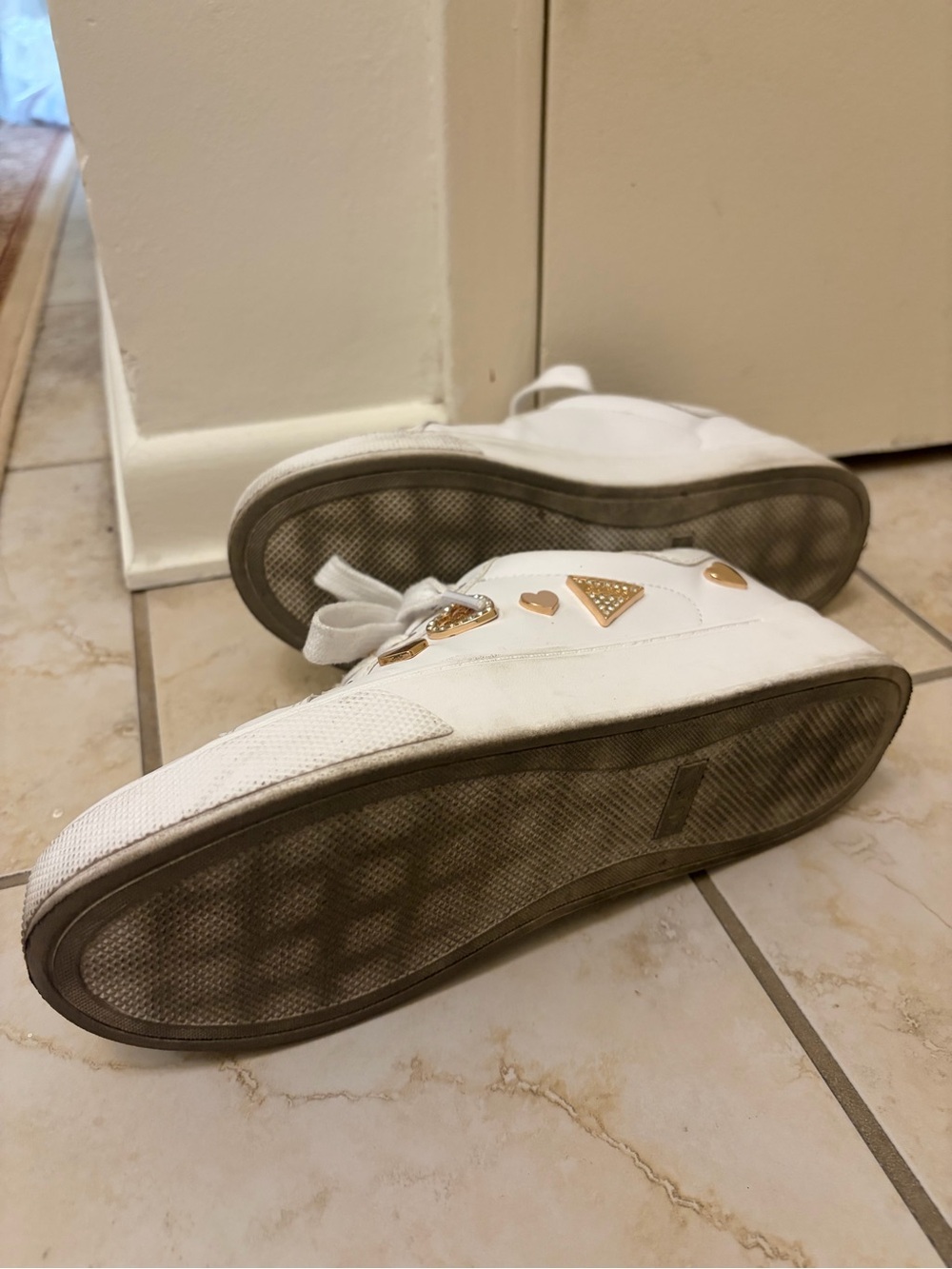Guess Sneakers with Gold Charms - Picture 5 of 6